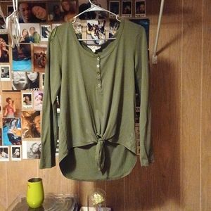 Green blouse